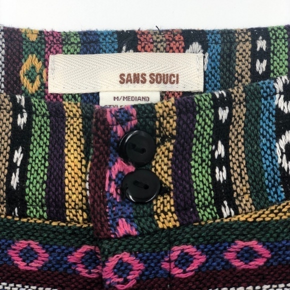 Sans Souci | Multi Colour Tribal Boho Shorts - Picture 3 of 6